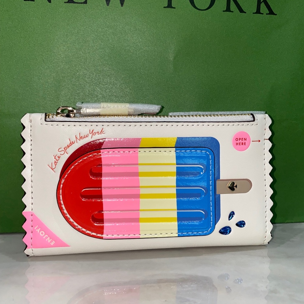 Kate Spade Popsicle Small Slim Bifold Wallet NWT - Picture 7 of 7